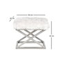 Atelier Del Sofa Capraz Plush Silver, White